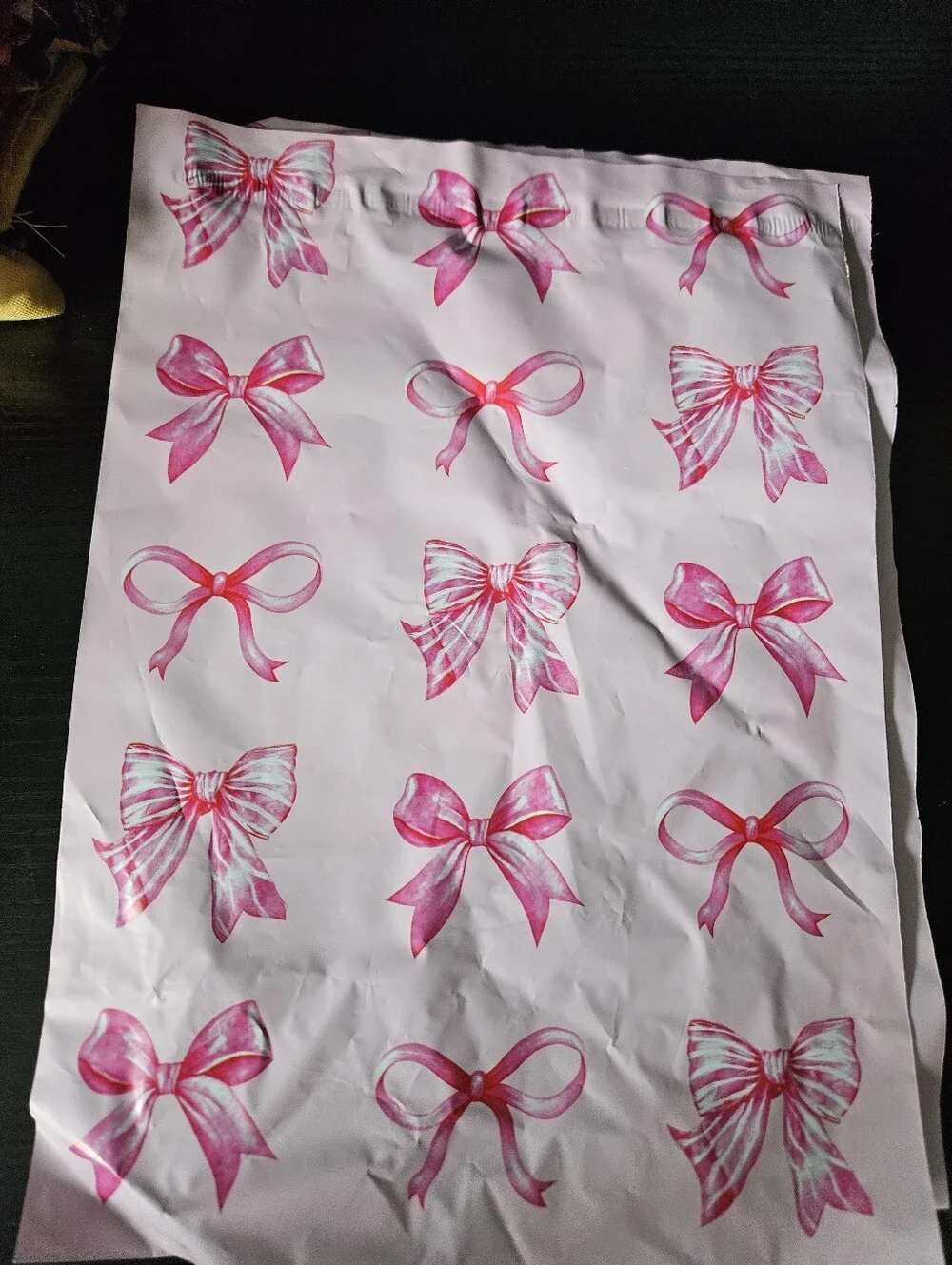 Pink Bow Polymailer Packages